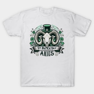 Astrology for Aries Birthday on St. Patrick's Day T-Shirt